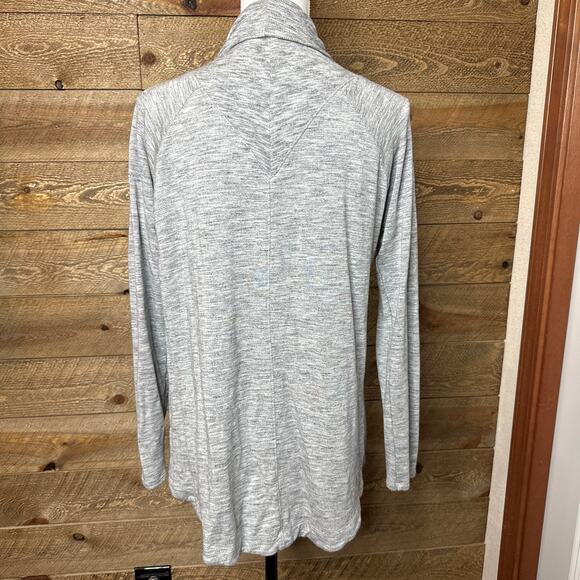 Athleta Nirvana Wear Two Way Wrap Cardigan Sweater Gray Open Front XS - Picture 4 of 7